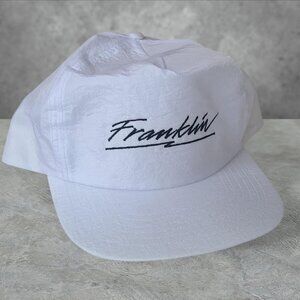 Vintage 90s 'Franklin' white snapback hat
